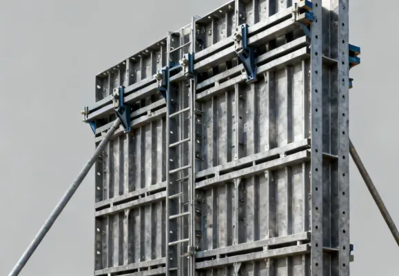 Doka wall formwork system for large-scale concrete pours