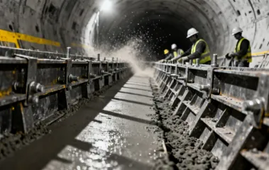 Tunnel lining construction with Doka tunnel formwork