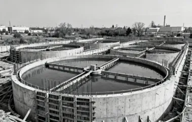 Water treatment facility construction with Doka circular formwork